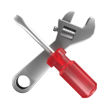 wrench and screwdriver